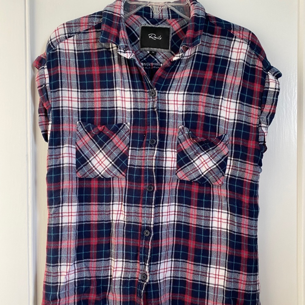 Short Sleeve button up flannel